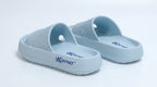 KAYNO Sky Blue Memory-Foam-Pantolette in Seitenansicht