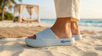 KAYNO Wolkenschuhe Sky Blue getragen am Fuß