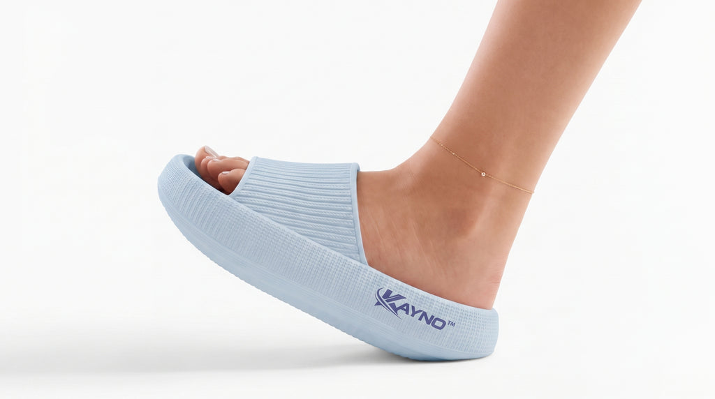 KAYNO Sky Blue Komfortsohle und Obermaterial im Detail